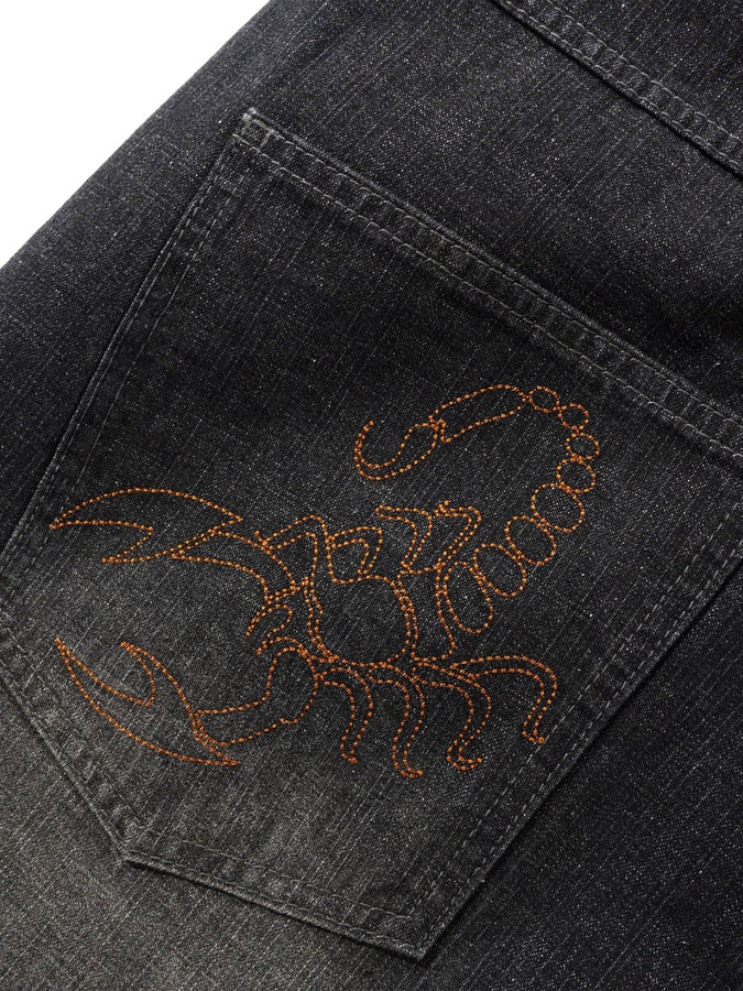 Butter Goods Scorpion Stitch Jeans Spring 2026 | SLUB BLACK