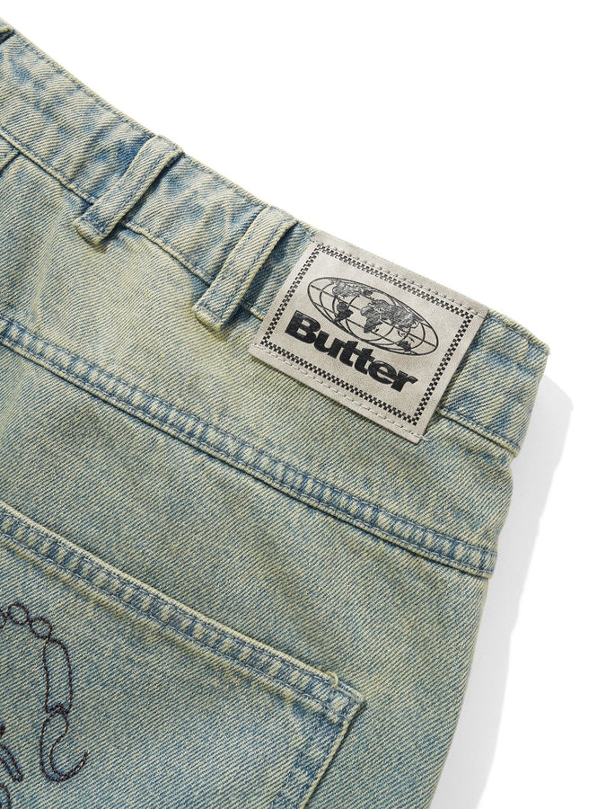 Butter Goods Scorpion Stitch Jeans Spring 2026 | TINTED LIGHT BLUE