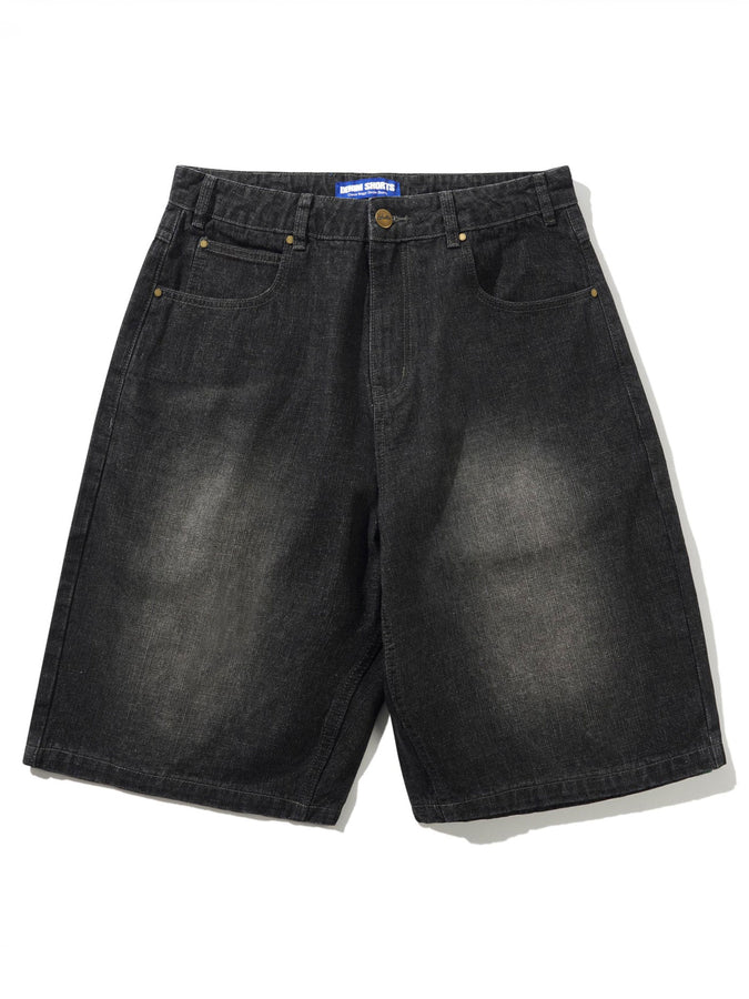 Butter Goods Scorpion Stitch Denim Shorts Spring 2026 | SLUB BLACK