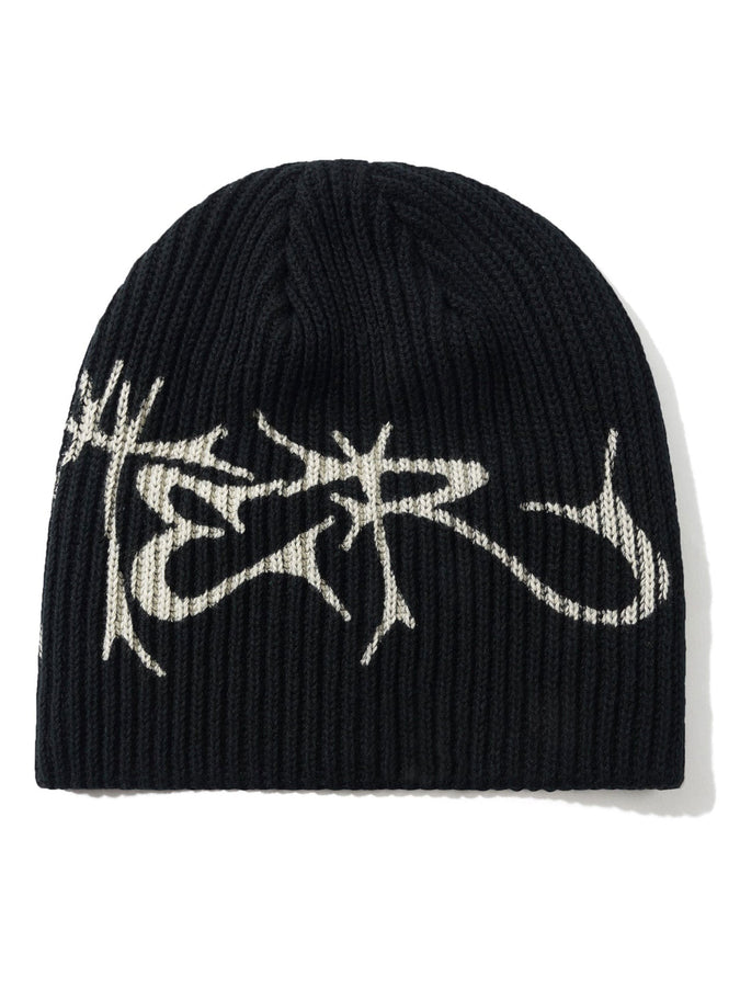 Butter Goods Scrawling Skully Beanie | BLACK