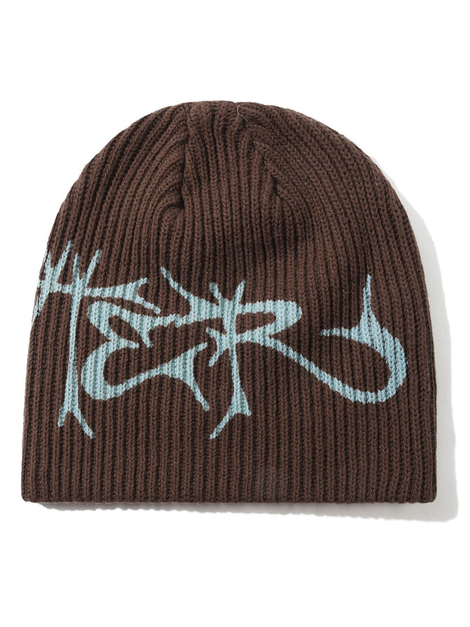 Butter Goods Scrawling Skully Beanie | BROWN