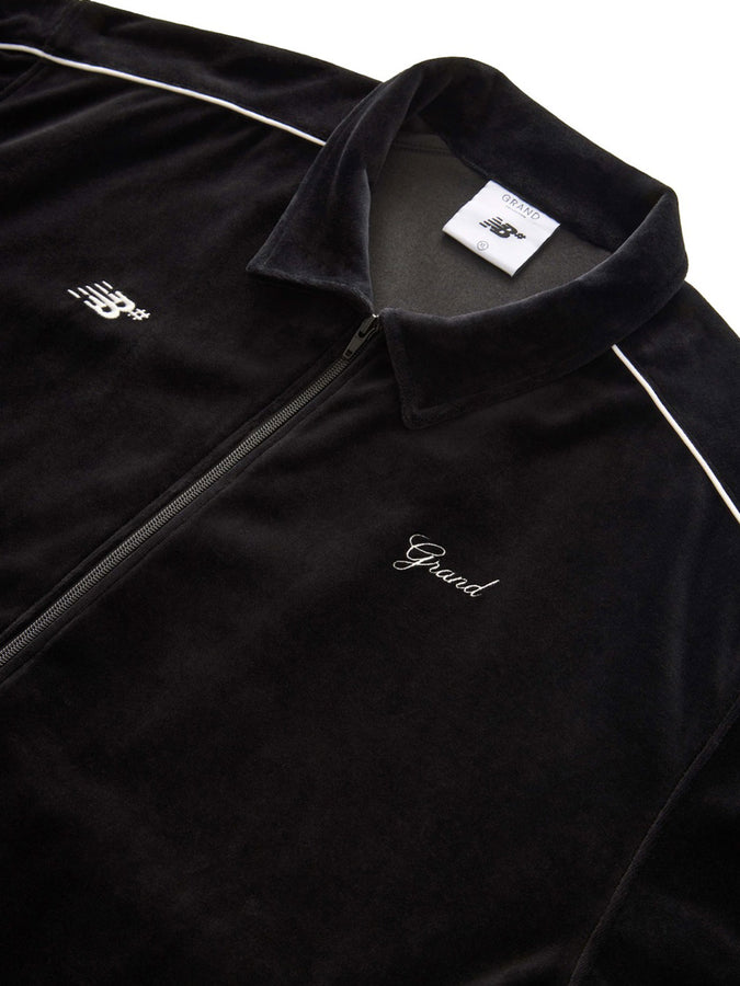 Grand x New Balance Velour Track Jacket Holiday 2025 | BLACK