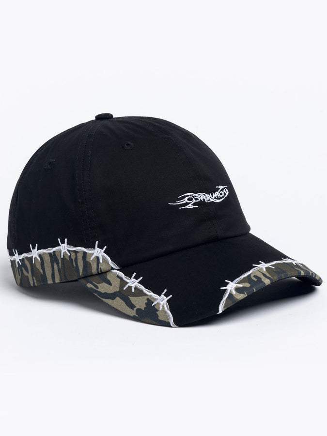 Corduroy Camo Trucker Hat | BLACK