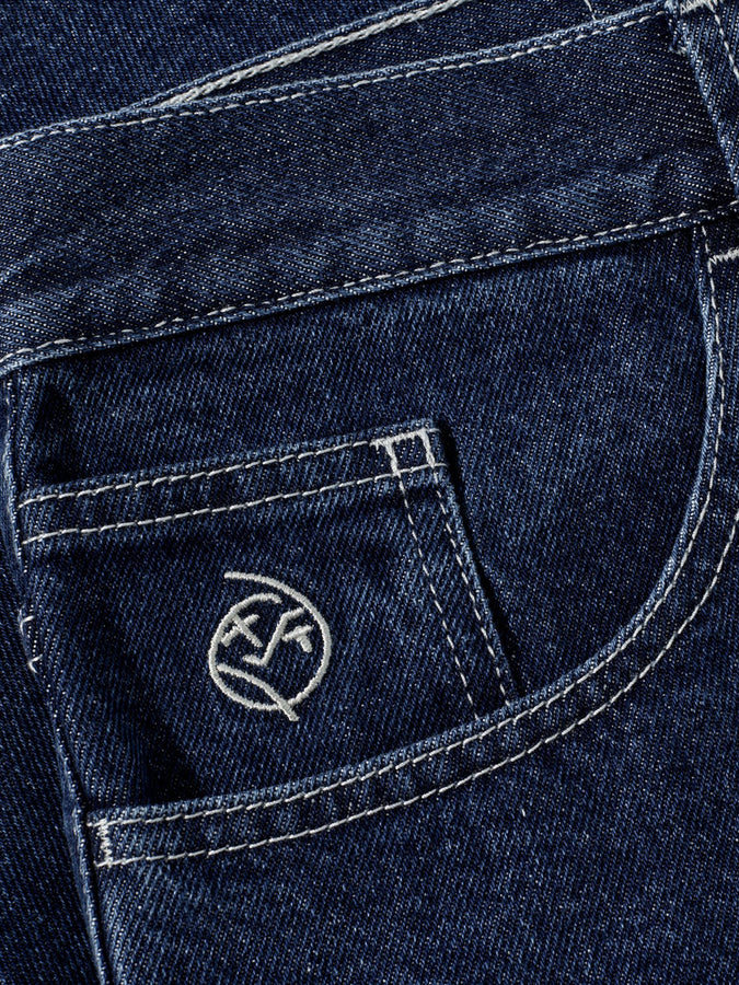 Polar Big Boy Shorts Fall 2026 | DARK BLUE/WHITE STITCHING