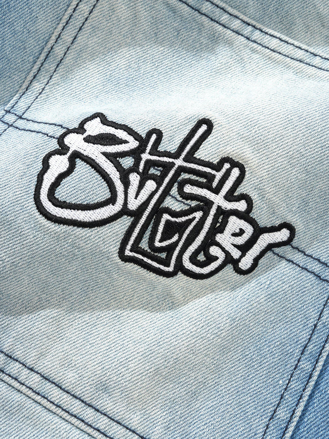 Butter Goods Scribble Jeans Fall 2025 | FADED LIGHT BLUE