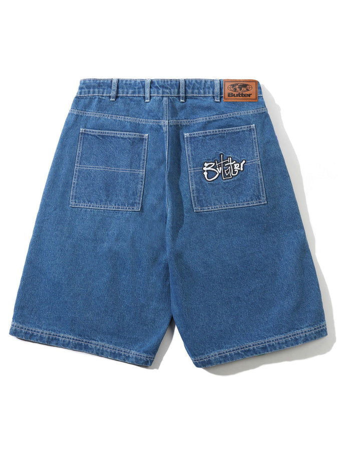 Butter Goods Scribble Shorts Fall 2025 | MID BLUE