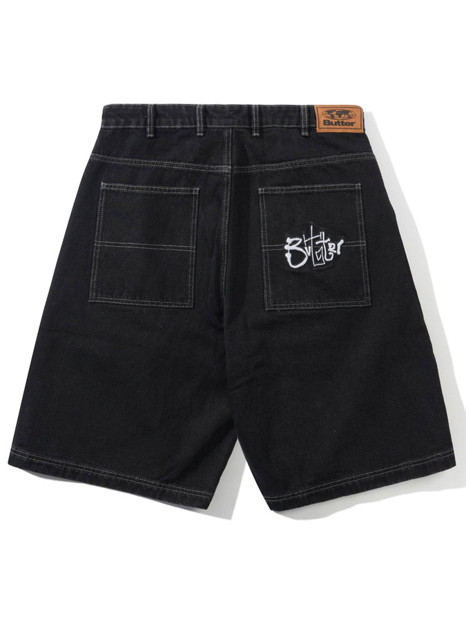 Butter Goods Scribble Shorts Fall 2025 | WASHED BLACK