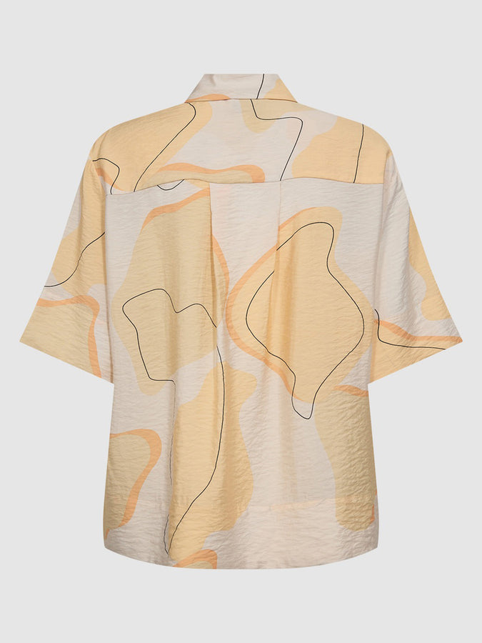 Minimum Seliana Short Sleeve Buttondown Shirt Summer 2024 | PEACH COBBLER (1231)