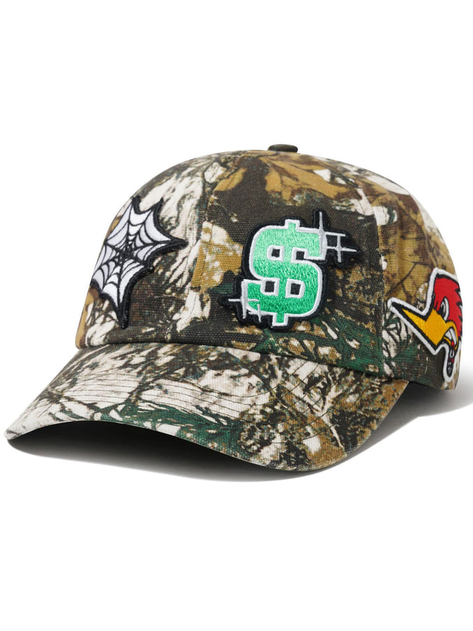 Cash Only Service 6 Panel Strapback Hat | FOLIAGE CAMO