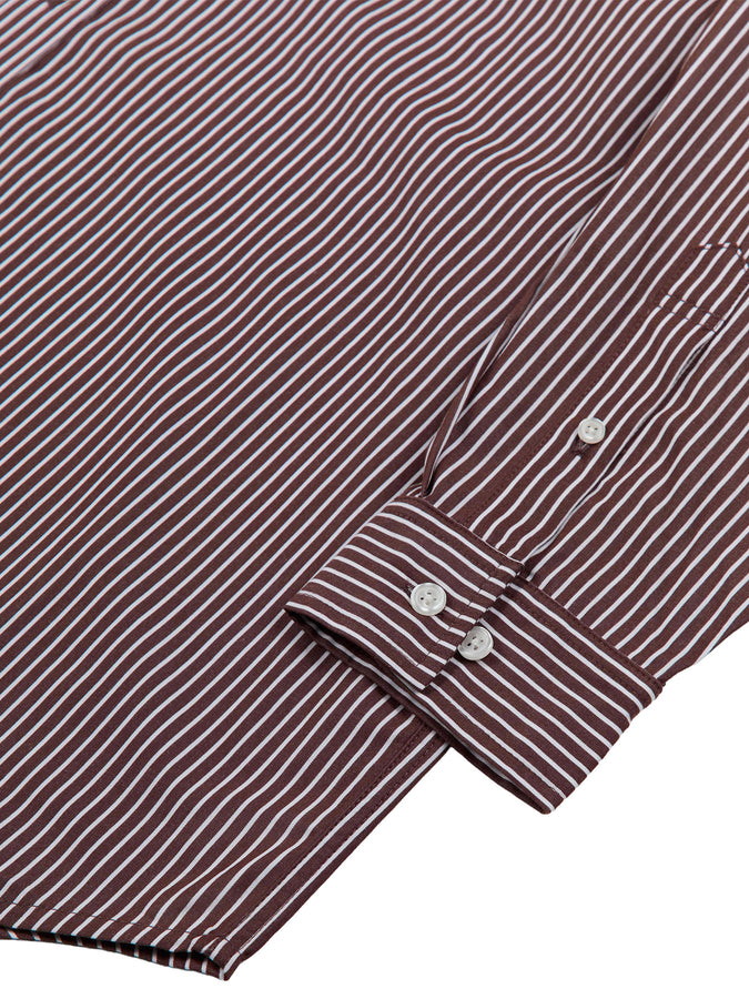 Grand Blair Poplin Long Sleeve Buttondown Shirt Fall 2026 | ESPRESSO