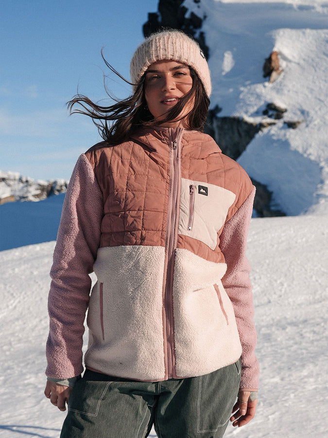 Notice The Reckless Sierra Fleece Vest Holiday 2026 | CREAM/PURPLE/DUSTY PINK