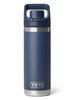 Yeti Rambler Flip Chug Cap 18oz Navy Bottle