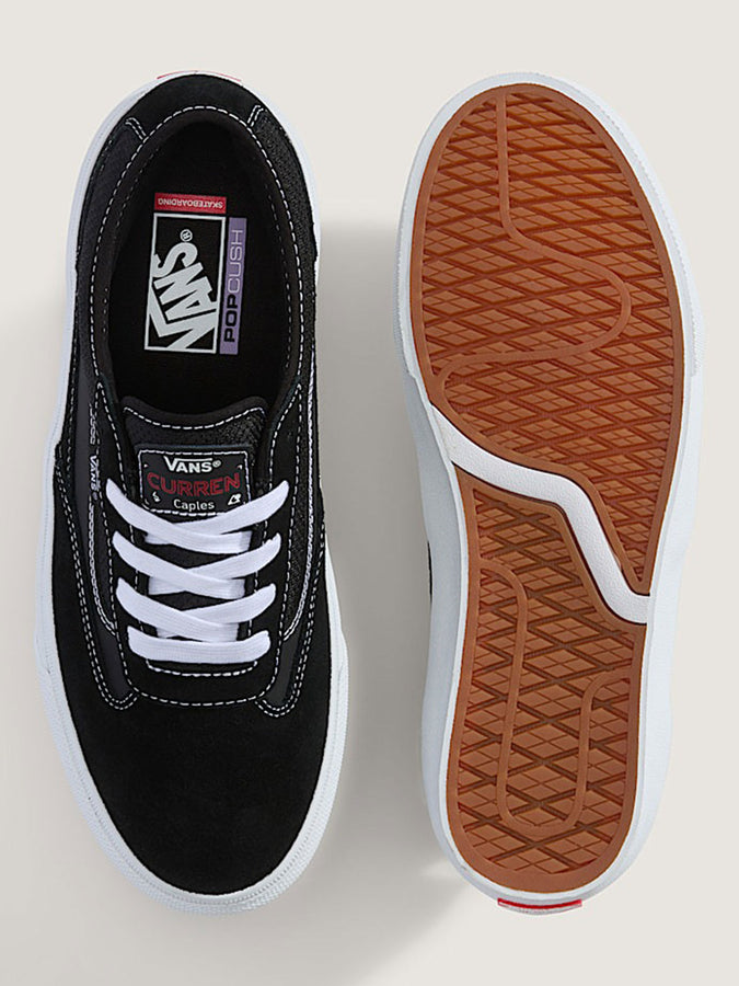 Vans Skate Curren Caples Black Gum/White Shoes Fall 2024 | GUM BLACK/WHITE (BZW)