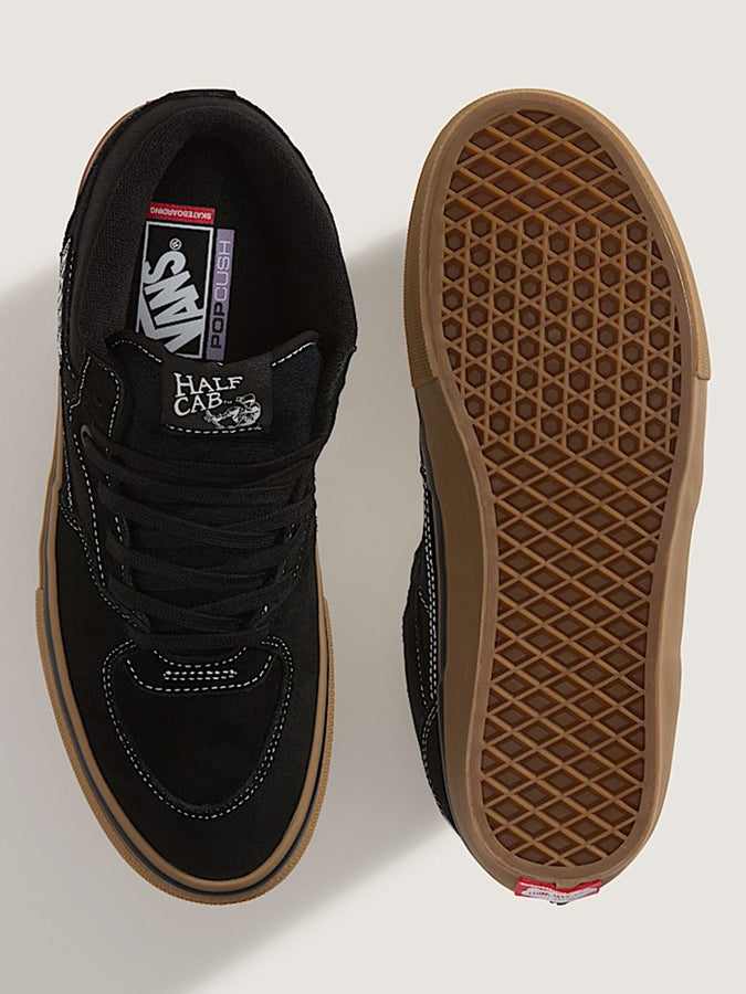 Vans Skate Half Cab Gum Black/White Shoes Spring 2026 | BLACK/GUM/WHITE (B9K)
