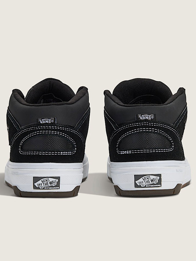Vans Skate Half Cab Wafflecup Black/White Shoes | BLACK/WHITE (BA2)