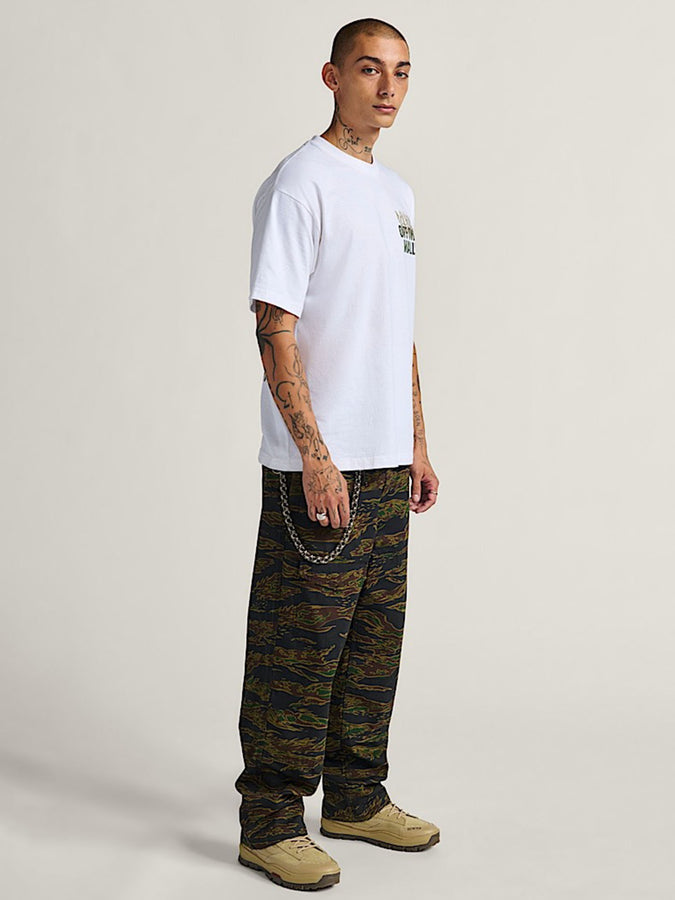 Vans x Atiba Skate Loose Cargo Pants automne 2025 | BLACK CAMO (29B)