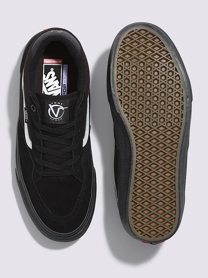 Vans Skate Rowan Black/Black/White Shoes Automne 2025 | BLACK/BLACK/WHITE (B8C)
