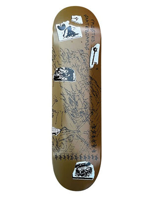 Frosted Sketchbook Brwon 8.5'' Skateboard Deck