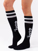 Snow Cheerleader Wool Black Socks