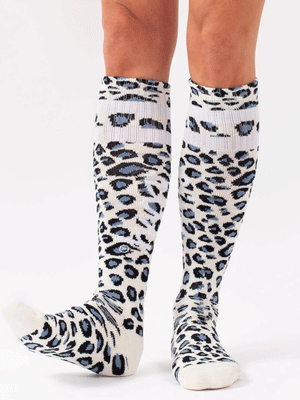 Eivy Cheerleader Wool Snow Leopard Women Socks Winter 2024