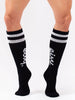 Snow Cheerleader Wool Black Socks