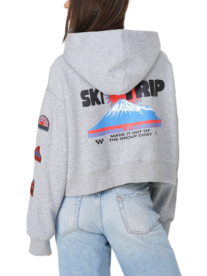 Notice The Reckless Ski Trip Cropped Hoodie Holiday 2026 | ATHLETIC GREY