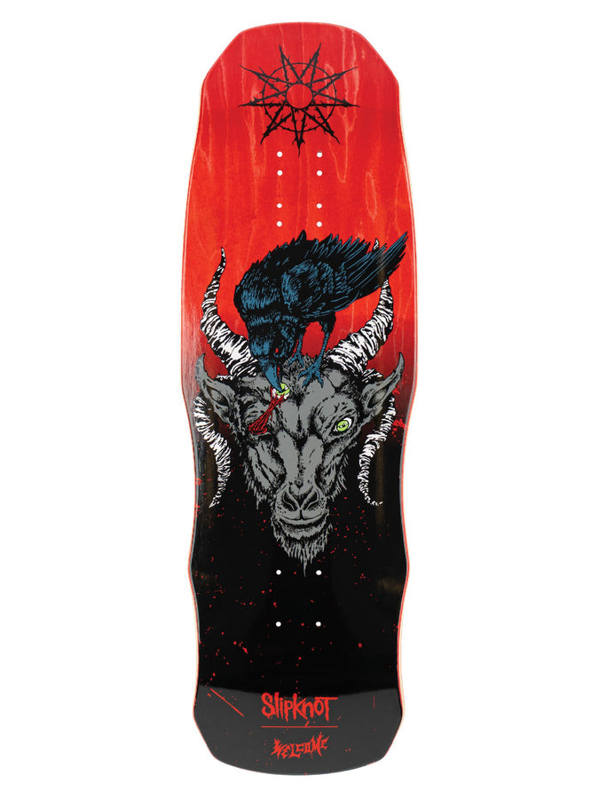 Welcome x Slipknot Dark Lord Spit It Out 9.75’’ Skateboard Deck | BLACK/RED