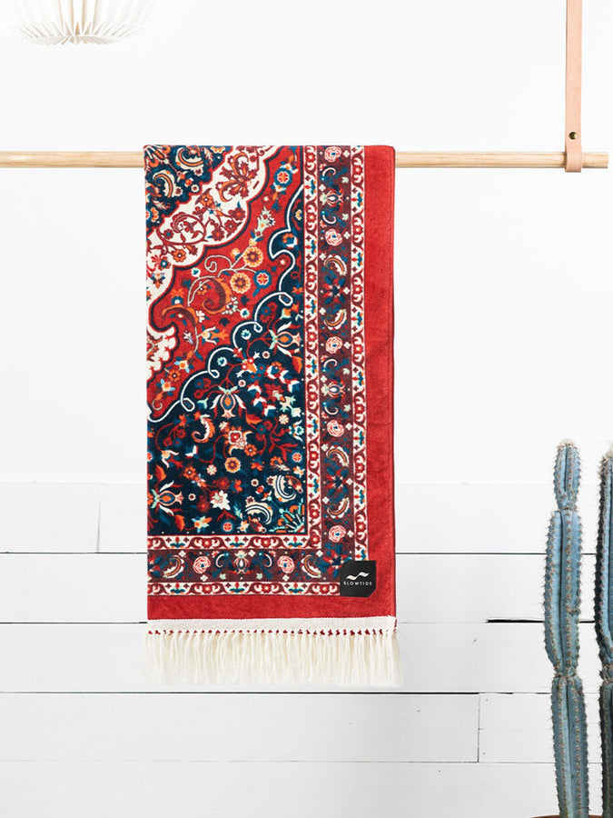 Slowtide Haven Burgundy Beach Towel Spring 2026 |BURGUNDY