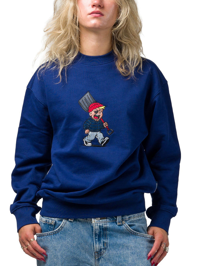 Souvenir Snowboard Joe Crewneck Sweatshirt Fall 2026 | PETROL BLUE