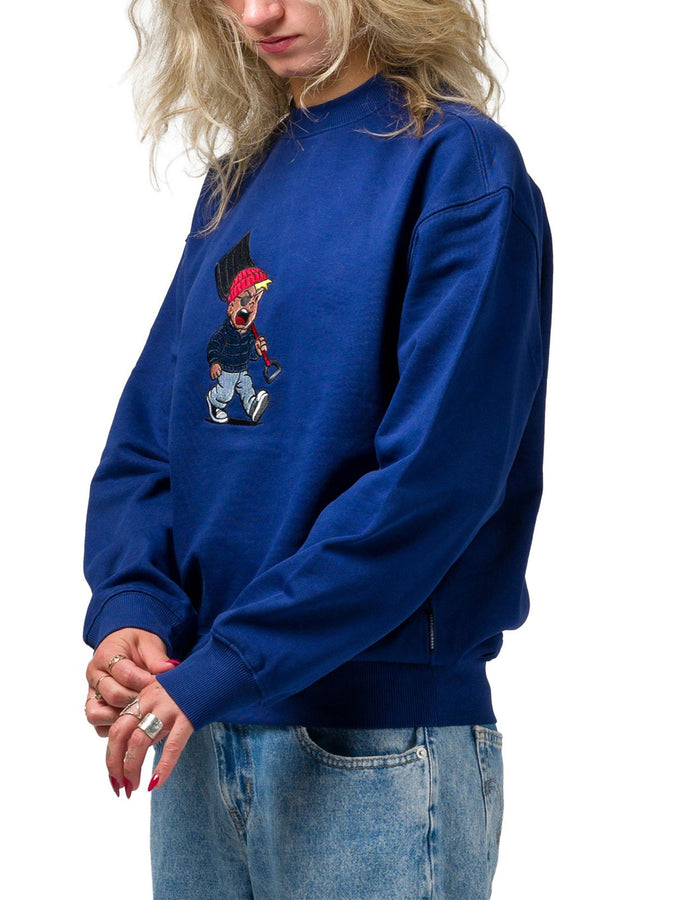 Souvenir Snowboard Joe Crewneck Sweatshirt Fall 2026 | PETROL BLUE