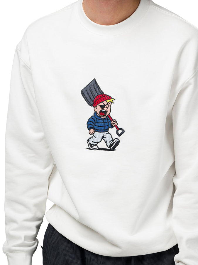 Souvenir Snowboard Joe Crewneck Sweatshirt Fall 2026 | WHITE