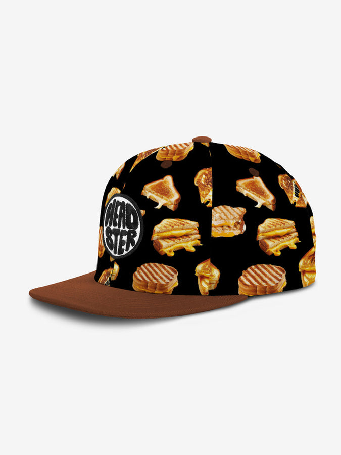 Headster So Cheesy Snapback Hat | BLACK