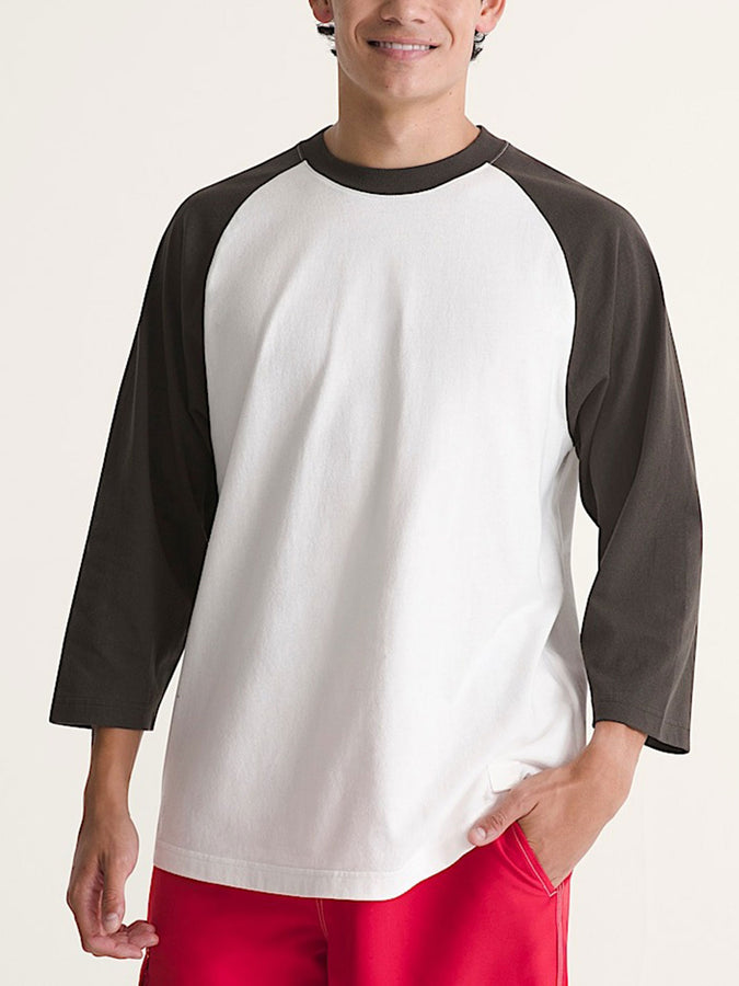 Vans Standard Raglan 3/4 Sleeve T-Shirt Spring 2026 | FADED BLACK/EGRET (H21)