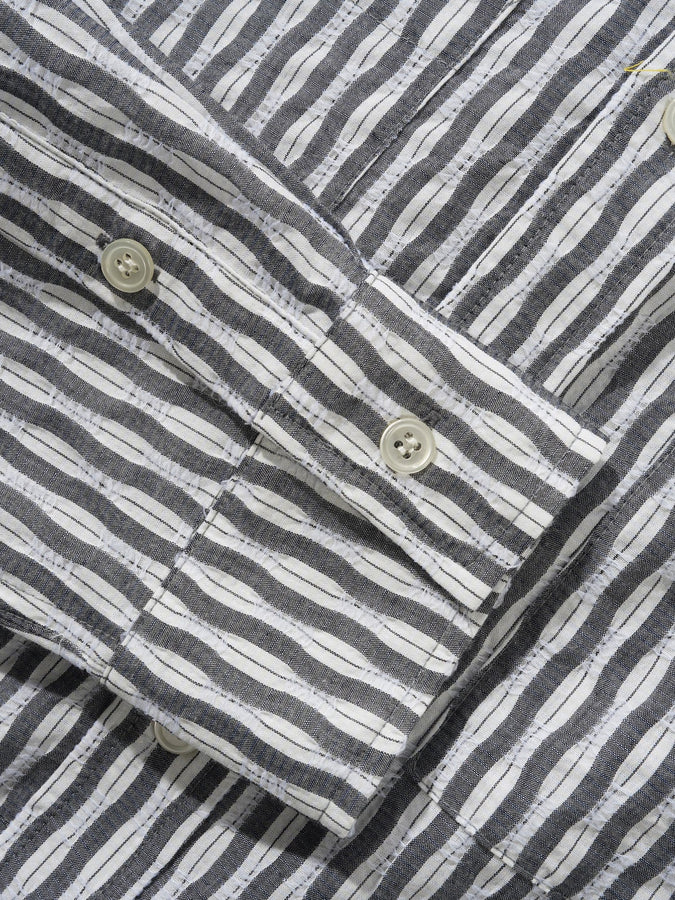 Butter Goods Stitch Long Sleeve Buttondown Shirt Spring 2026 | GREY