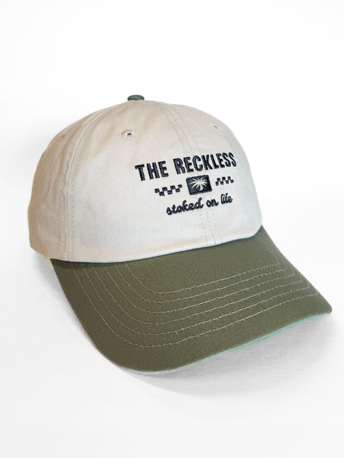 Notice The Reckless Stoked On Life Hat | GREEN/SAND