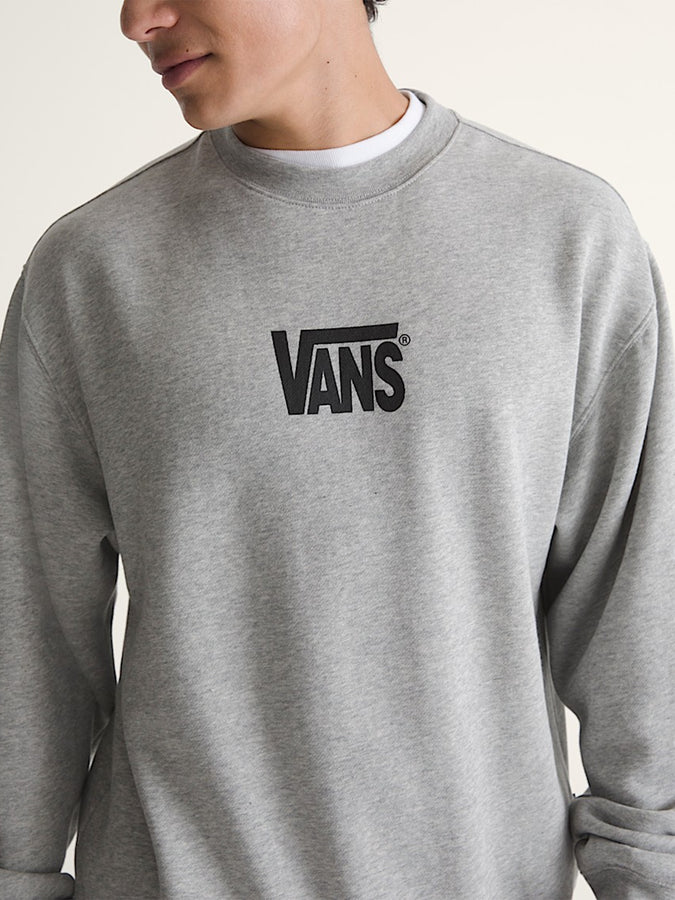 Vans Stretch Logo Crewneck Sweatshirt Spring 2026 | CEMENT HEATHER (02F)