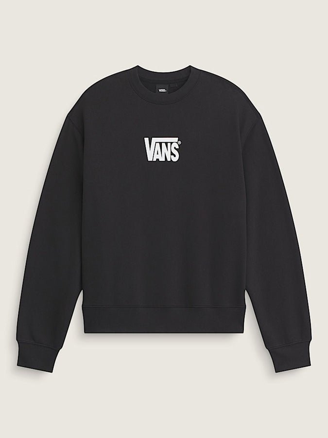 Vans Stretch Logo Crewneck Sweatshirt Spring 2026 | BLACK/WHITE (Y28)
