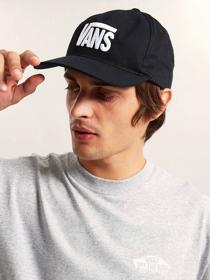 Vans Stretch Logo Snapback Hat | BLACK (BLK)