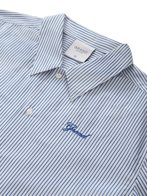 Grand Striped Polin Short Sleeve Buttondown Shirt Spring 2025