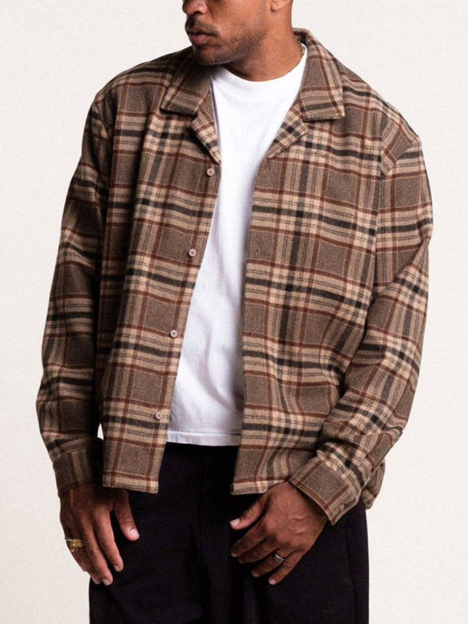 Students Lacadia Cabana Long Sleeve Buttondown Shirt Fall 2026 | BROWN
