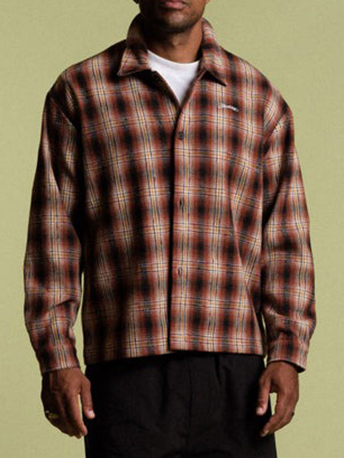 Students Viejo Flannel Long Sleeve Buttondown Shirt Fall 2026 | BROWN