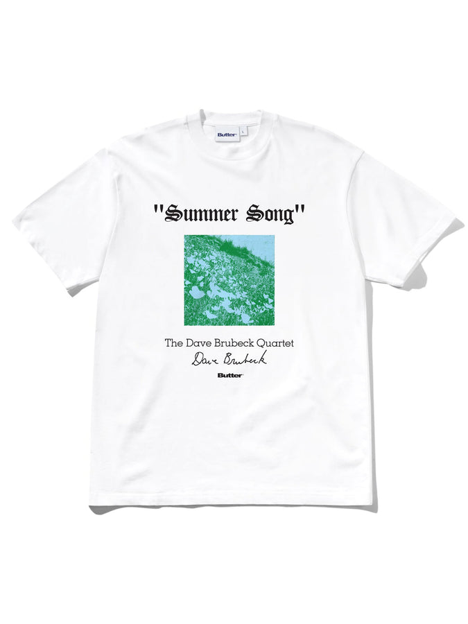 Butter Goods Summer Song T-Shirt Spring 2026 | WHITE