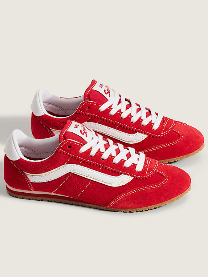 Vans Super Lowpro Racing Red Shoes Fall 2025 | RACING RED (IZQ)