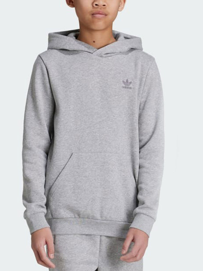Adidas Essential Medium Grey Heather Hoodie Fall 2024 | MEDIUM GREY HEATHER