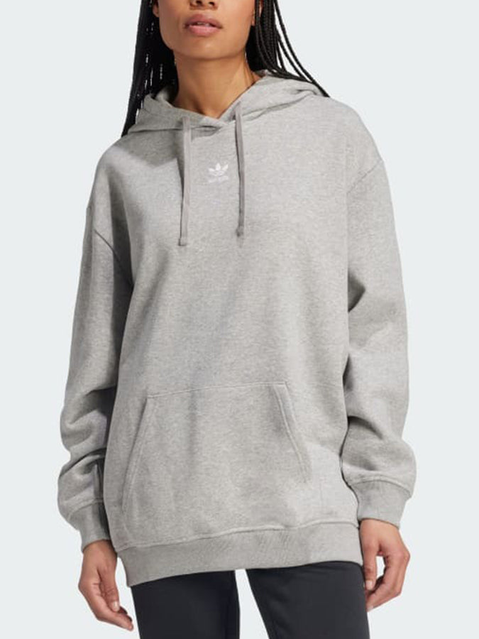 Adidas Essential Medium Grey Heather Hoodie Fall 2024 | MEDIUM GREY HEATHER