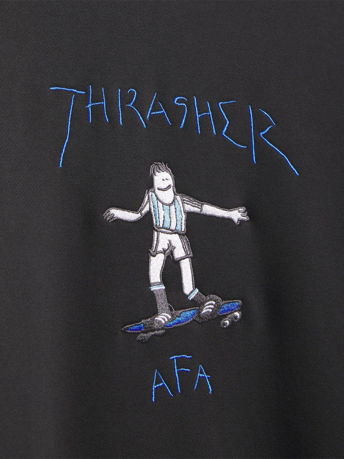 Adidas x Thrasher Argentina Crewneck Sweatshirt Summer 2026 | BLACK