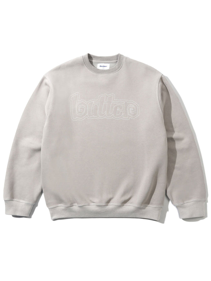 Butter Goods Swirl Crewneck Sweatshirt Fall 2025 | GREY