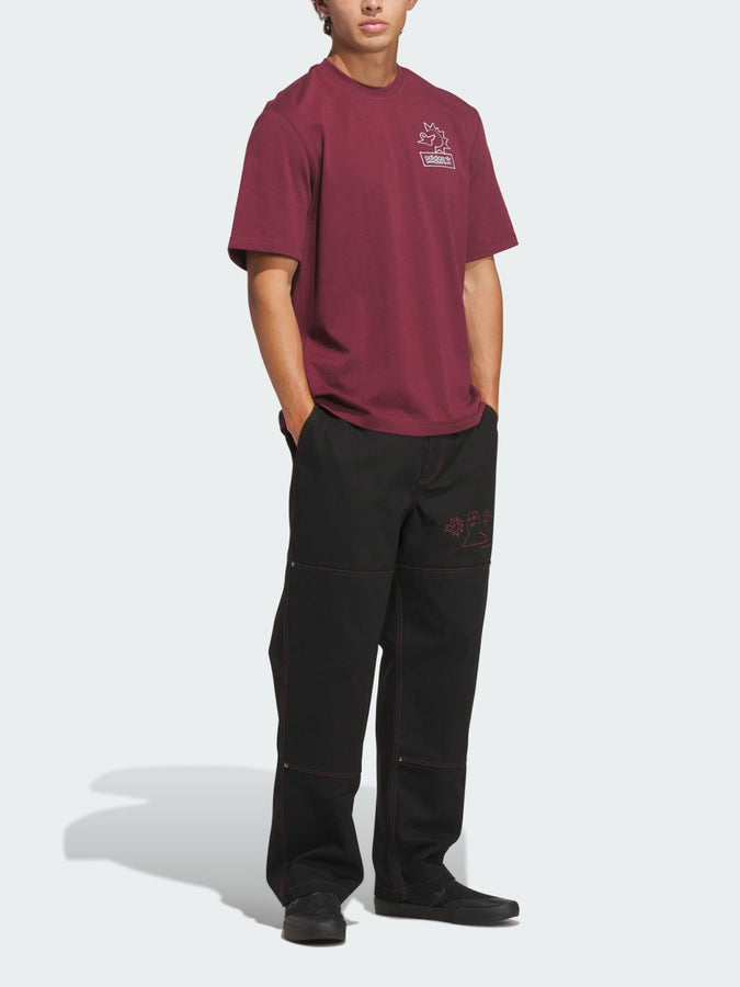 Adidas Skate Gonz NA Shadow Red/Halo Silver T-Shirt Fall 2026 | SHADOW RED/HALO SILVER