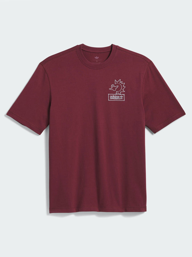 Adidas Skate Gonz NA Shadow Red/Halo Silver T-Shirt Fall 2026 | SHADOW RED/HALO SILVER