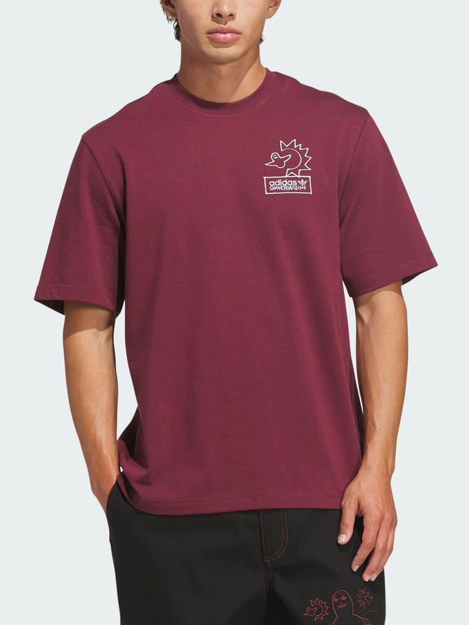 Adidas Skate Gonz NA Shadow Red/Halo Silver T-Shirt Fall 2026 | SHADOW RED/HALO SILVER
